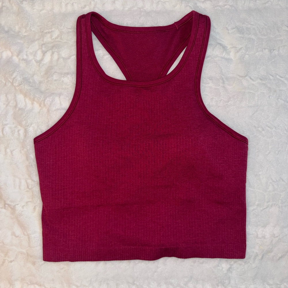 lululemon athletica Berry Ribbed Racerback Tank
